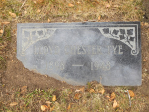 Lloyd Chester Tye Grave