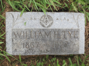 W.H. Tye and Mae Tye Grave